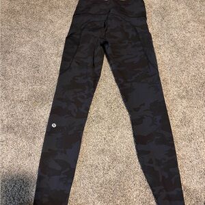 lululemon athletica Black Camo Leggings
